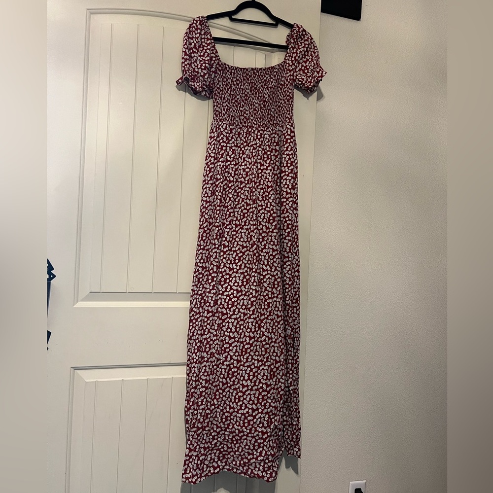 Pink Lily Floral Dress XS